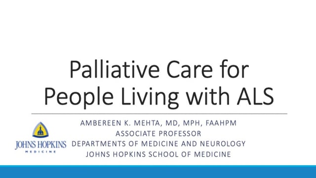 Palliative care for people with ALS Screen Grab