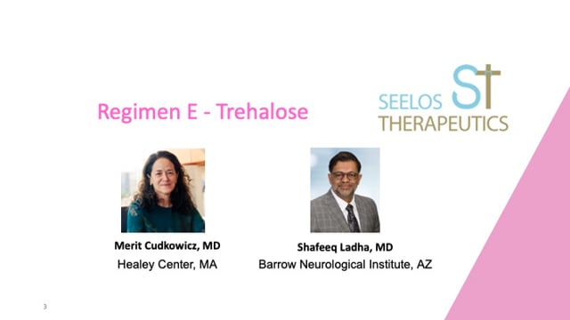 Update on Healey ALS Platform Trial Regimen E: Trehalose for ALS Screen Grab